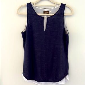 crosby. Navy Sleeveless Top size M